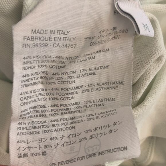 VTG 90 2000s y2k PRADA Skirt Tennis Golf Activewear Mini Pleated Logo Fitness - Picture 5 of 16